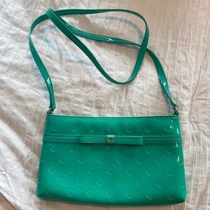 KATE SPADE NEW YORK
Patent Leather Camellia Street Amy Bow Crossbody Bag Green